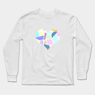 Colorful heart of pieces mosaic Long Sleeve T-Shirt